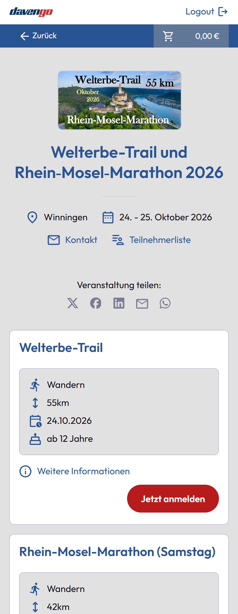Kategorieübersicht 2026 (Mobil): Vollständig responsive