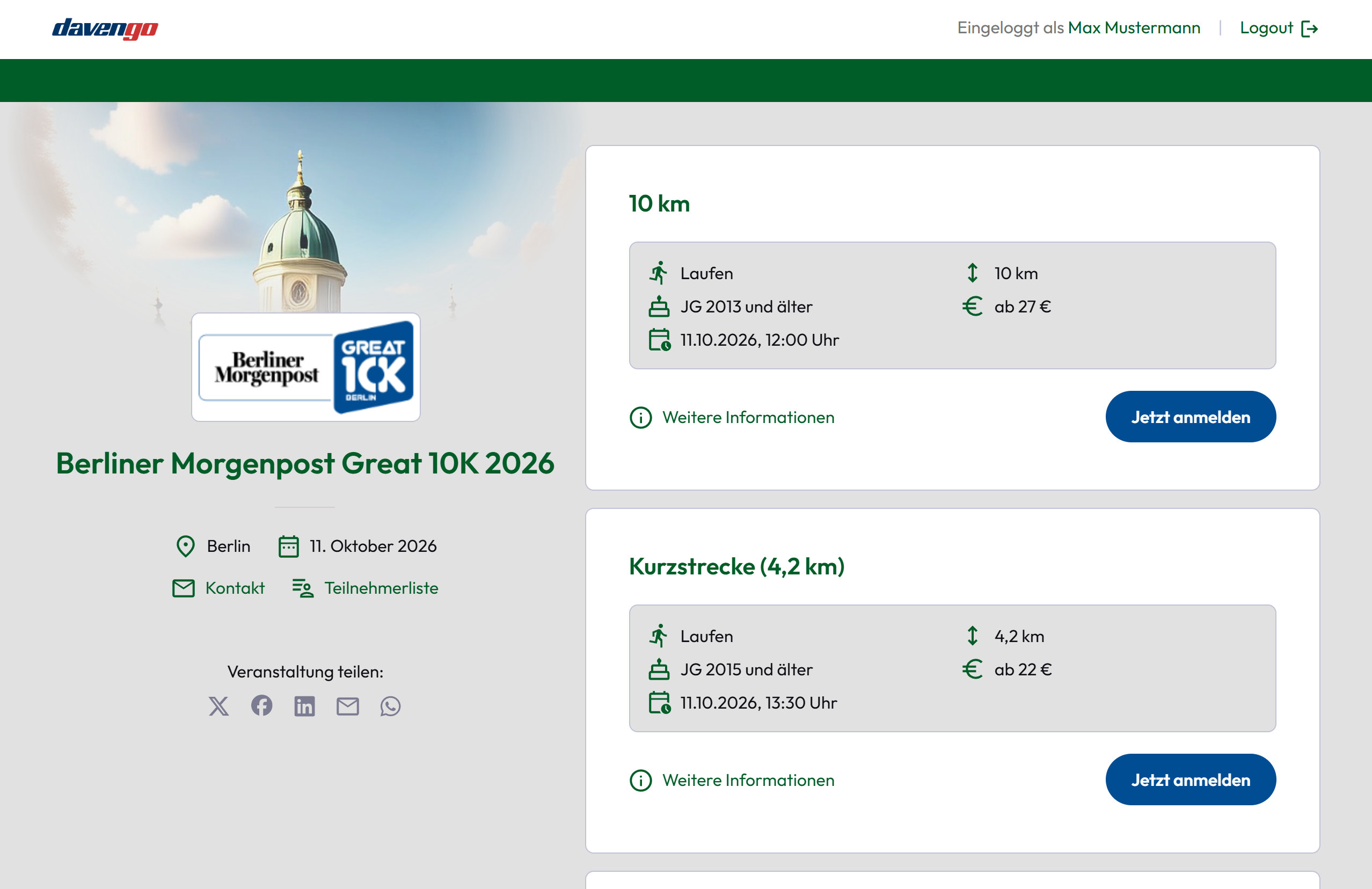 Branding: Berliner Morgenpost Great 10k