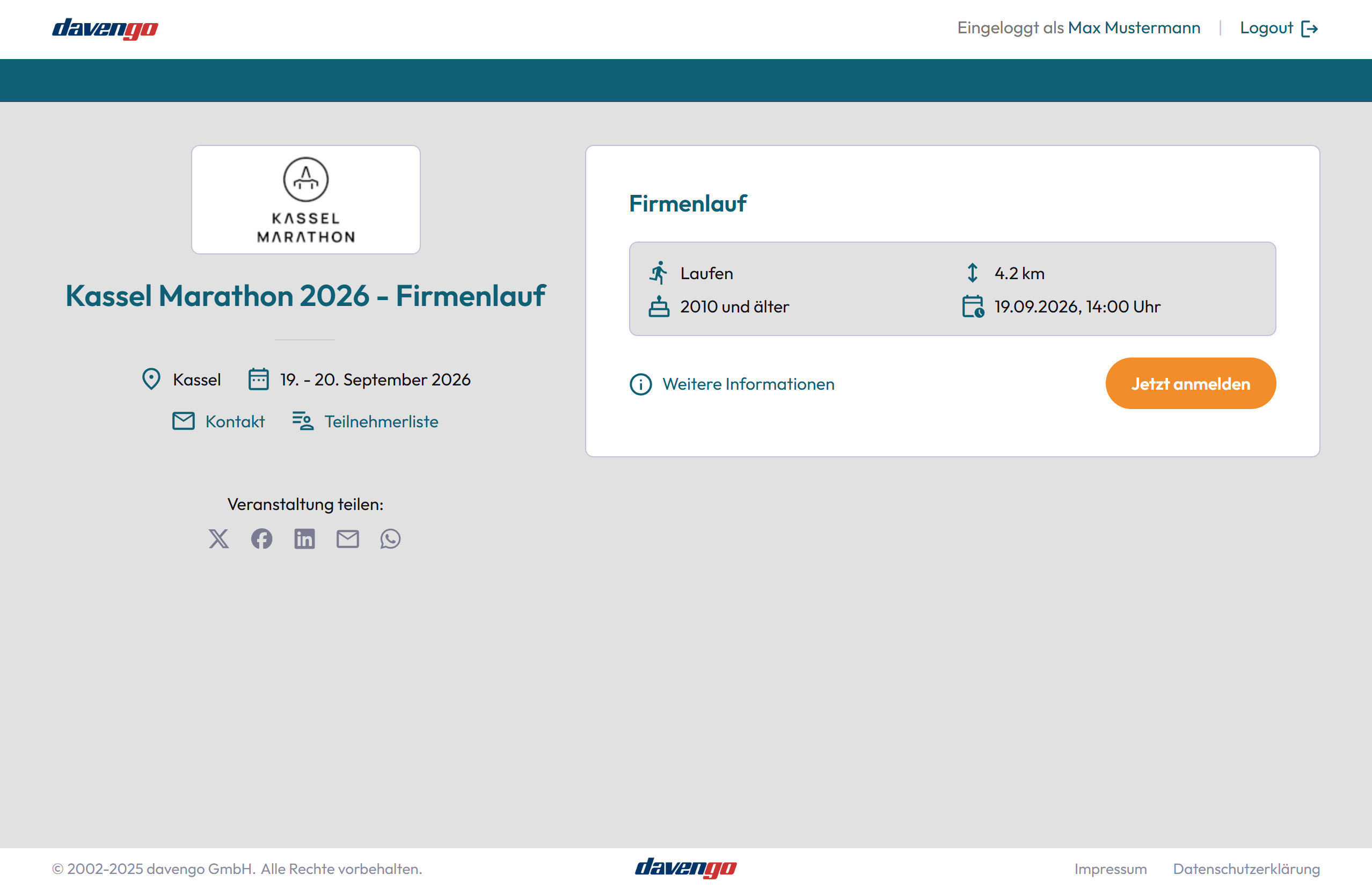 Branding: Kassel Marathon Firmenlauf