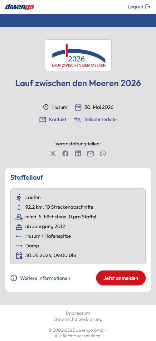 Kategorieübersicht nach dem Umbau für 2026 (Mobil)