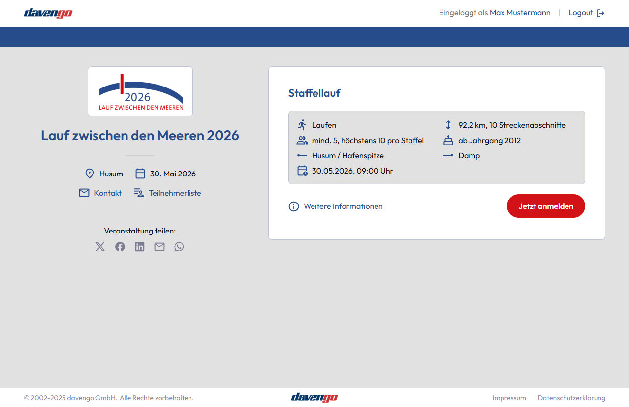 Kategorieübersicht nach dem Umbau für 2026